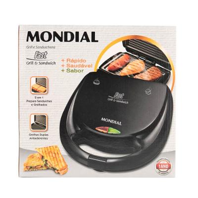 Grill e Sanduicheira Mondial Fast Grill S12 Preta - 750W 220V