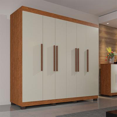 Guarda Roupa Casal Londres 6 Portas 4 Gavetas  Imop