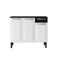 Balcão Itatiaia Rose 3 Portas 1 Gaveta Com Tampo - 1