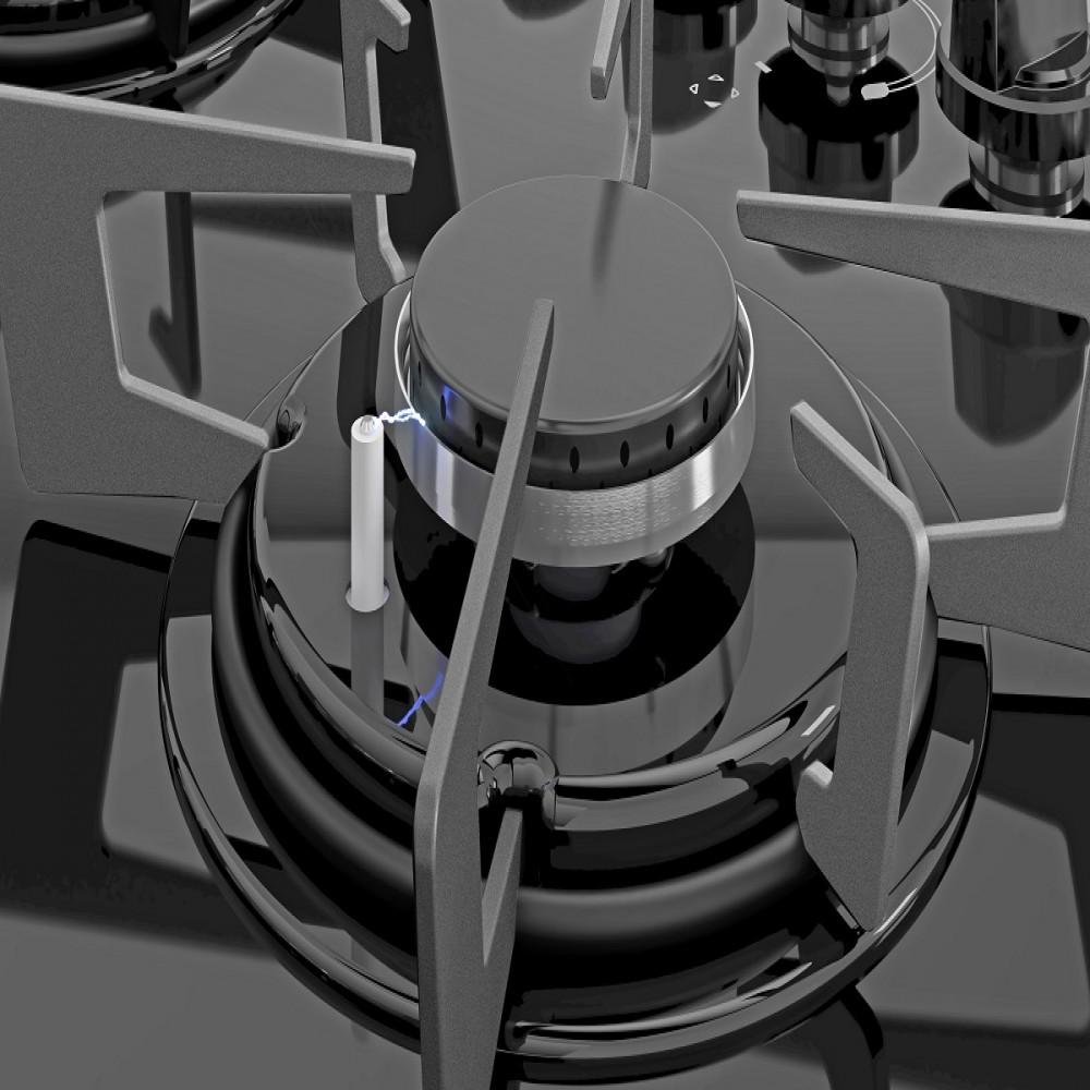 Fogão 5 Bocas à Gás Itatiaia Electra Glass Mesa de Vidro e Acendimento Automático - 5