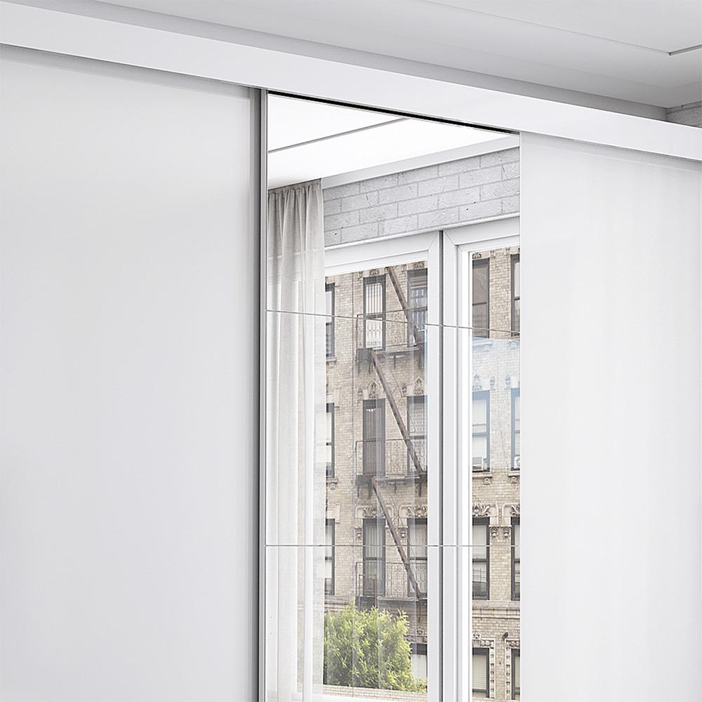 Guarda Roupa Isabela Casal 3 Portas de Correr Com Espelho Luxo Carioca Móveis - 8