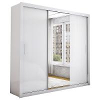 Guarda Roupa Isabela Casal 3 Portas de Correr Com Espelho Luxo Carioca Móveis - 2