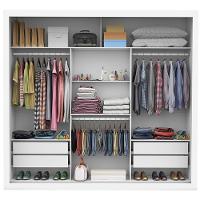 Guarda Roupa Isabela Casal 3 Portas de Correr Com Espelho Luxo Carioca Móveis - 5