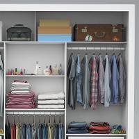 Guarda Roupa Isabela Casal 3 Portas de Correr Com Espelho Luxo Carioca Móveis - 6