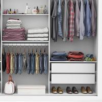 Guarda Roupa Isabela Casal 3 Portas de Correr Com Espelho Luxo Carioca Móveis - 7