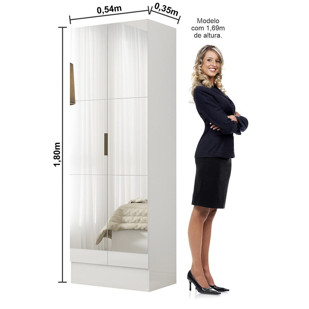 Sapateira Tokio 2 Portas Premium Com Espelho Carioca Móveis - 3