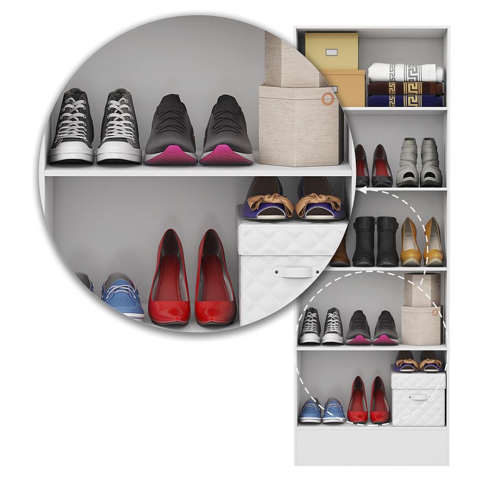 Sapateira Tokio 2 Portas Premium Com Espelho Carioca Móveis - 6