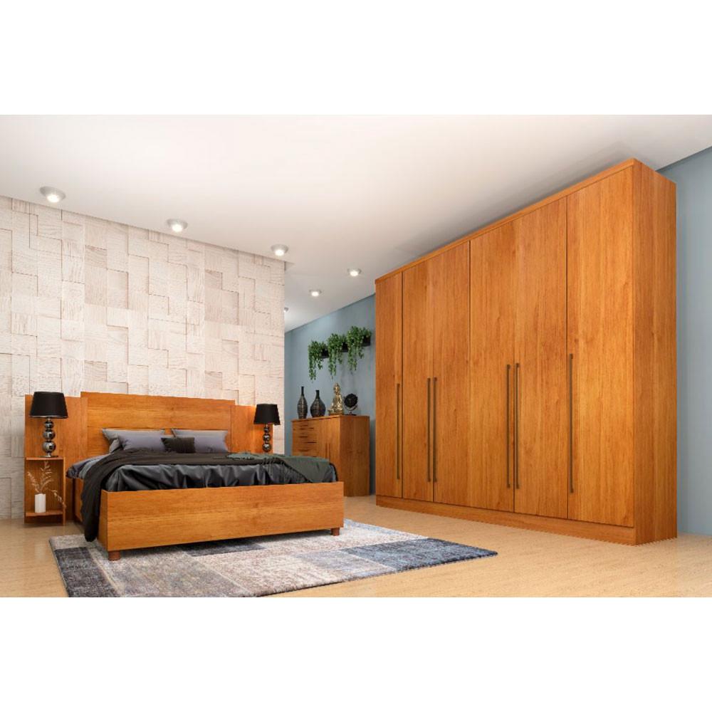 Guarda Roupa Sevilla Casal 6 Portas 8 Gavetas Tcil Móveis - 1