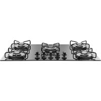 Cooktop 5 Bocas FG5005AVP a Gás Acendimento Superautomático Suggar