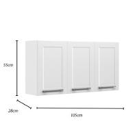 Armário Aéreo Florença 3 Portas Itatiaia - 3