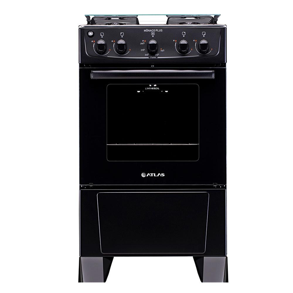 Fogão Gás 4 Bocas Mônaco Plus Atlas - 1
