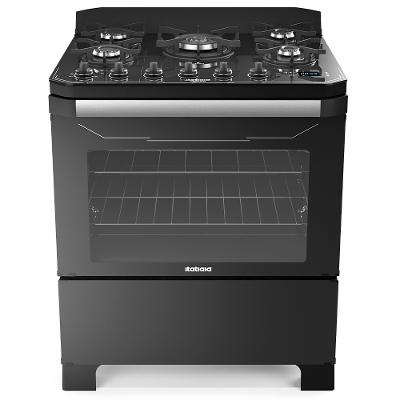 Fogão 5 Bocas Itatiaia Itamaster Tripla Chama com Painel Touchscreen e Timer Digital