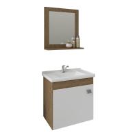 Armário Suspenso Para Banheiro Iris Com Espelheira MGM - 1