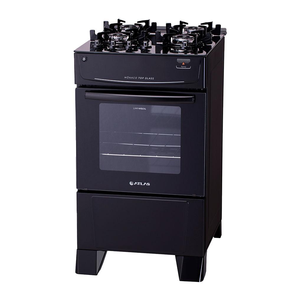 Fogão Mônaco Top Glass 4 bocas Atlas com Mesa de Vidro - 3