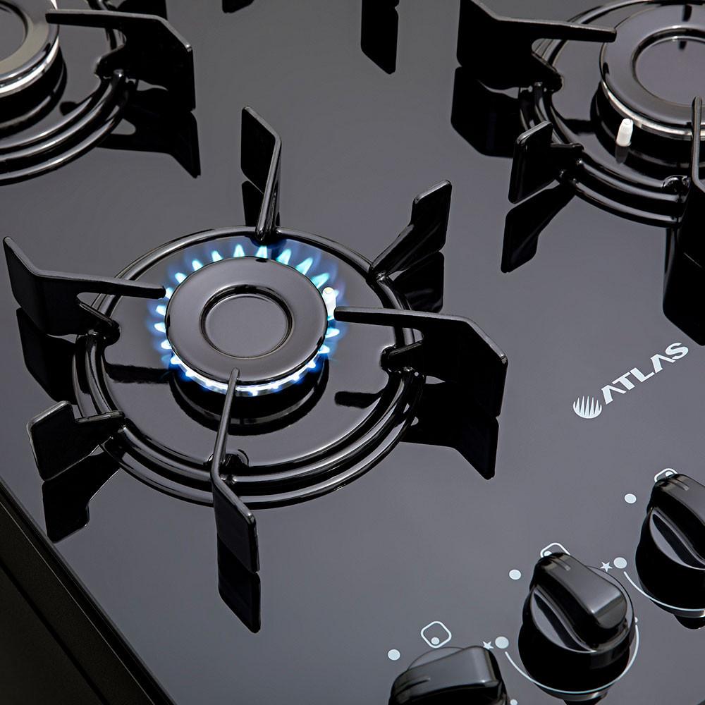 Fogão Mônaco Top Glass 4 bocas Atlas com Mesa de Vidro - 8