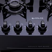 Fogão Mônaco Top Glass 4 bocas Atlas com Mesa de Vidro - 6