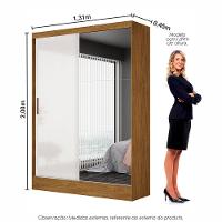 Guarda Roupa Belém 2 Portas e 2 Gavetas Plus Carioca Moveis - 3