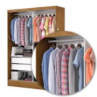 Guarda Roupa Belém 2 Portas e 2 Gavetas Plus Carioca Moveis - 7