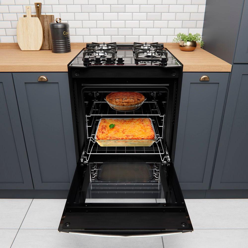 Fogão de Embutir Diplomata 4 Bocas com Mesa de Vidro Dako - 5