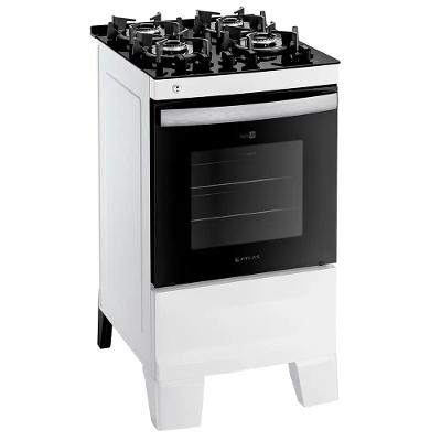 Fogão Agile Up 4 Bocas com Mesa de Vidro Atlas
