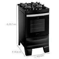 Fogão Agile Up 4 Bocas com Mesa de Vidro Atlas - 3