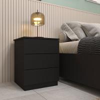 Mesa de Cabeceira Veronna 3 Gavetas MDF Tcil Móveis - 1