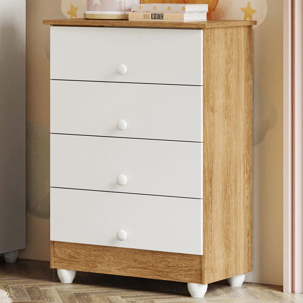 Comoda Lia Soft em MDF com 4 Gavetas Tigus Baby - 1
