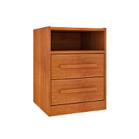 Mesa de Cabeceira Barcelona MDP com 2 Gavetas e Puxadores MDF Tcil - 2