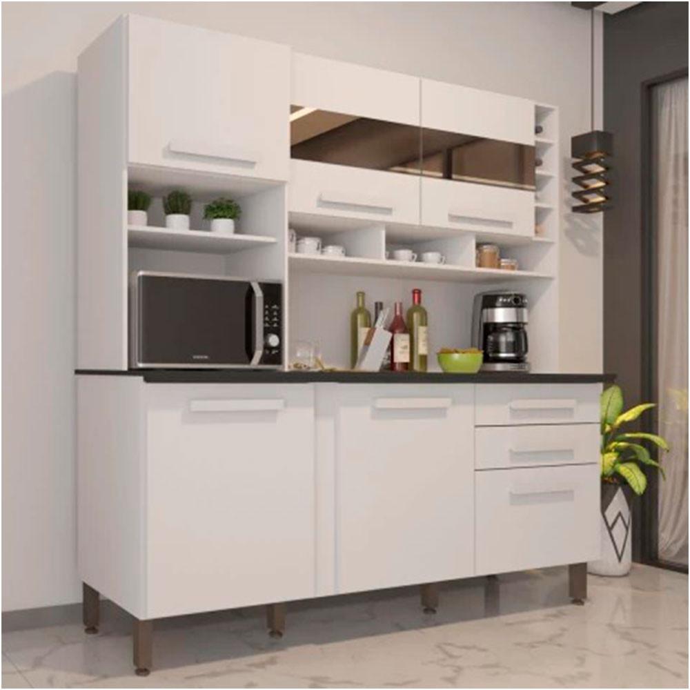 Cozinha Alexia com Espelho 6 Portas MDF e MDP Imop - 1