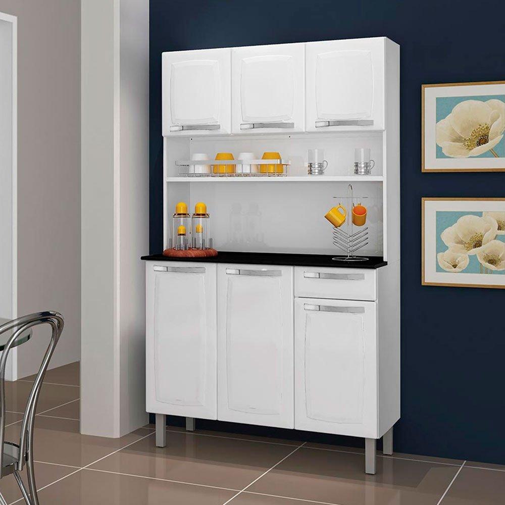 Kit Cozinha Rose 6 Portas 1 Gaveta Itatiaia - 1