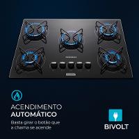 Cooktop Mondial 5 Bocas a Gás - CTG-02 - 5