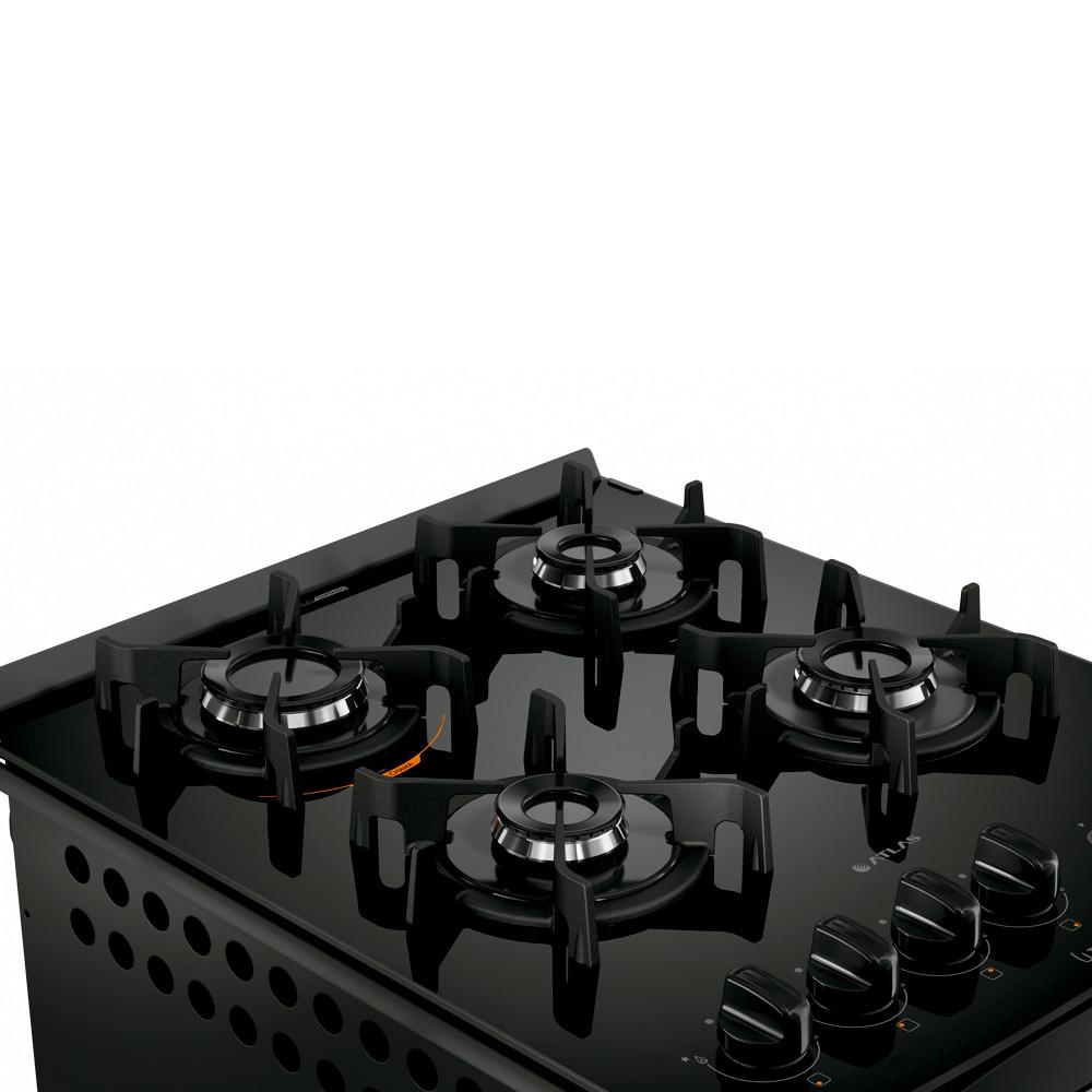 Fogão de Embutir U Top 4 Bocas com Mesa de Vidro Atlas - 5