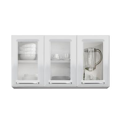 Armário Aéreo de Cozinha Itatiaia Luce 3 Portas com Vidro