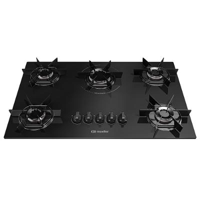 Fogão Cooktop MCG5BB 5 Bocas Mesa de Vidro Ultra Chama Mueller