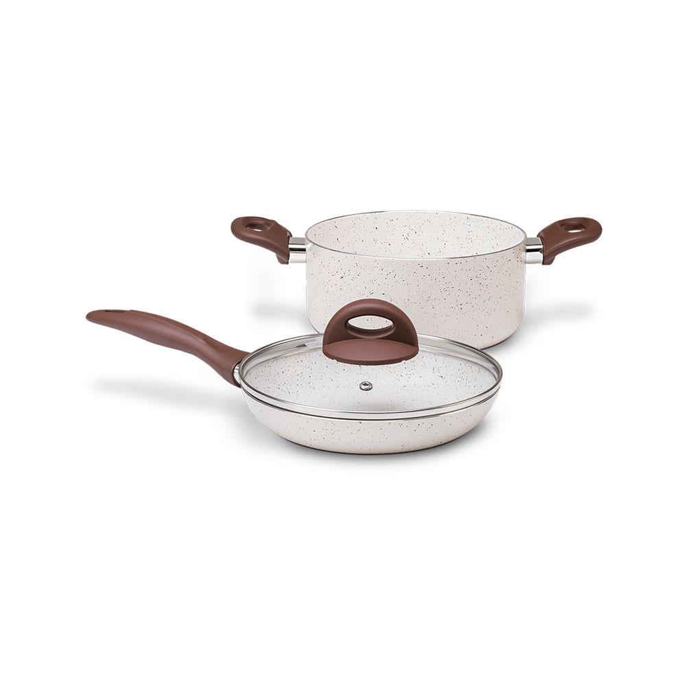 Jogo de Panelas Life 7 Peças Ceramic Vanilla Brinox - 3