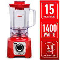 Liquidificador Arno Power Max LN63 1400W Jarra 3,1L Vermelho 127V - 2
