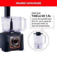 Multiprocessador MP72 24 Funções 2 Velocidades 700w 127v Arno - 3