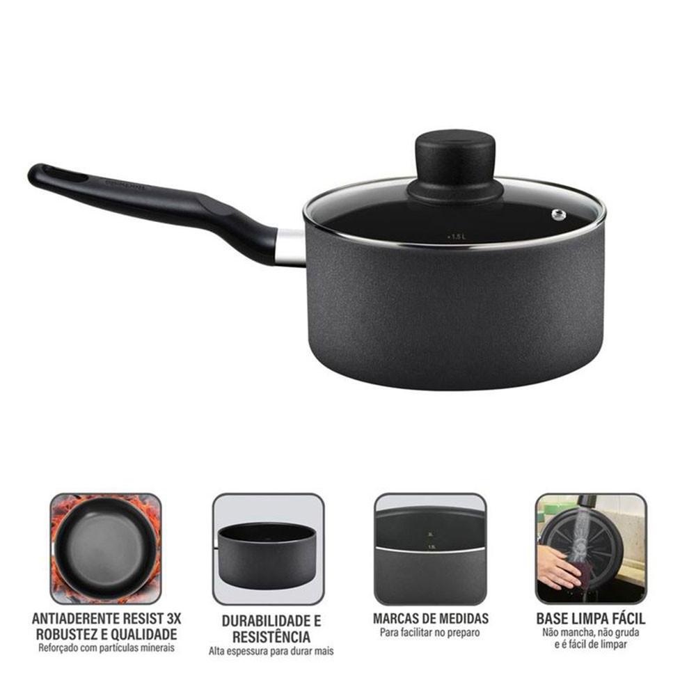 Panela Rochedo Robusta 18cm Grafite - 3