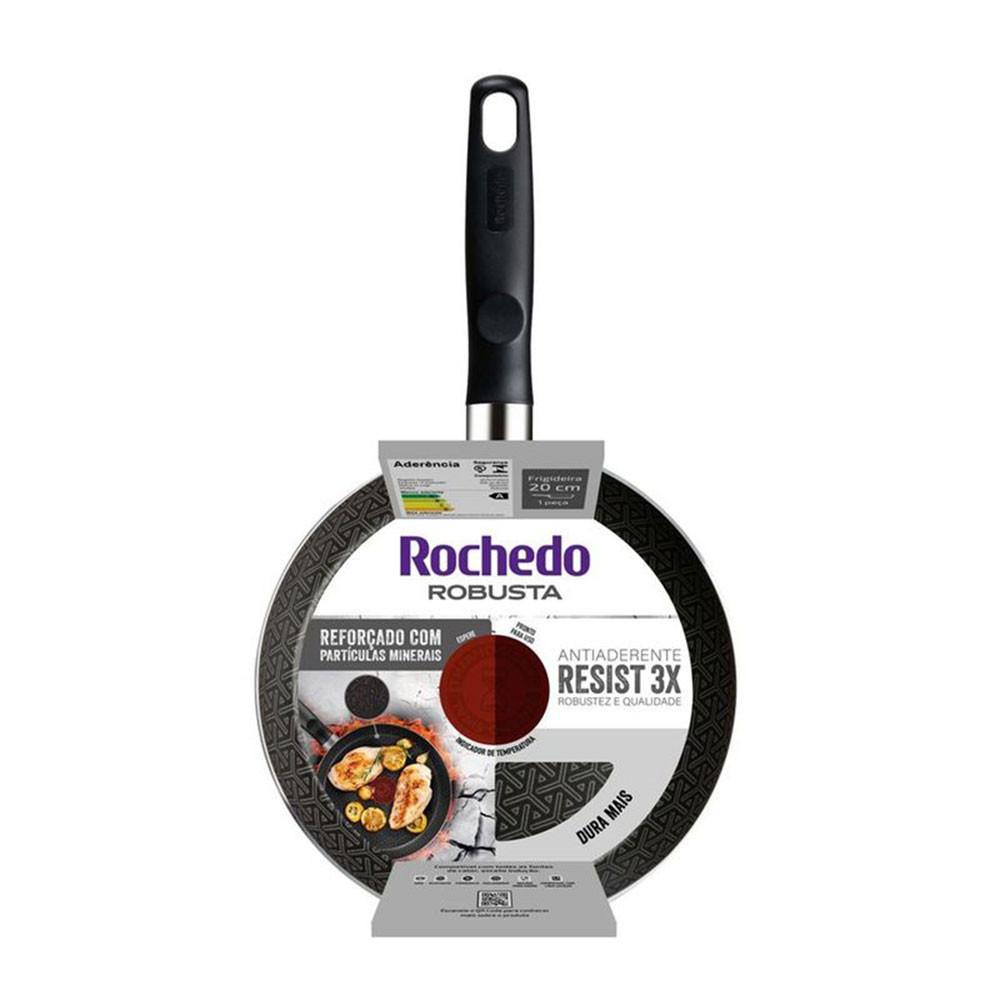 Frigideira Rochedo Robusta 20cm Grafite - 4