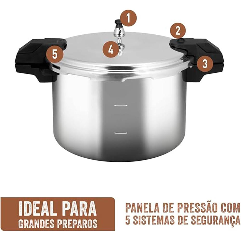 Panela de Pressão de Alta Capacidade Rochedo Pro 15L - 3