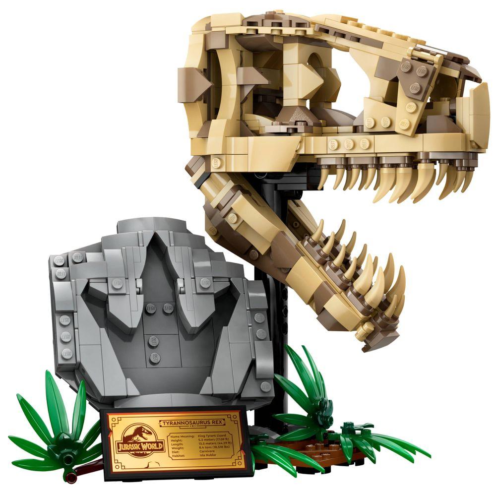 LEGO® Jurassic World - Fósseis de dinossauros: crânio de T.Rex - 1