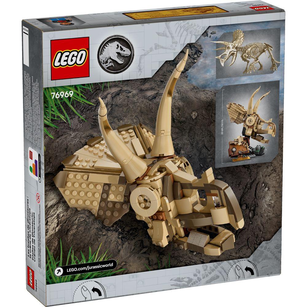 LEGO® Jurassic World - Fósseis de dinossauro: crânio de Tricerátopo - 5