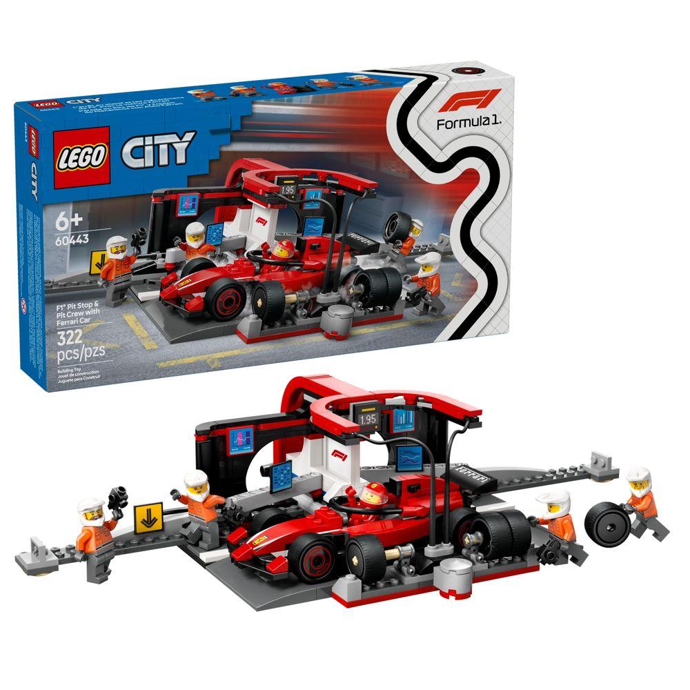 LEGO® City - Pit Stop e equipe da F1® com carro Ferrari - 6