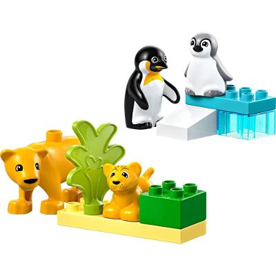 LEGO® DUPLO® - Famílias de animais selvagens: pinguins e leões