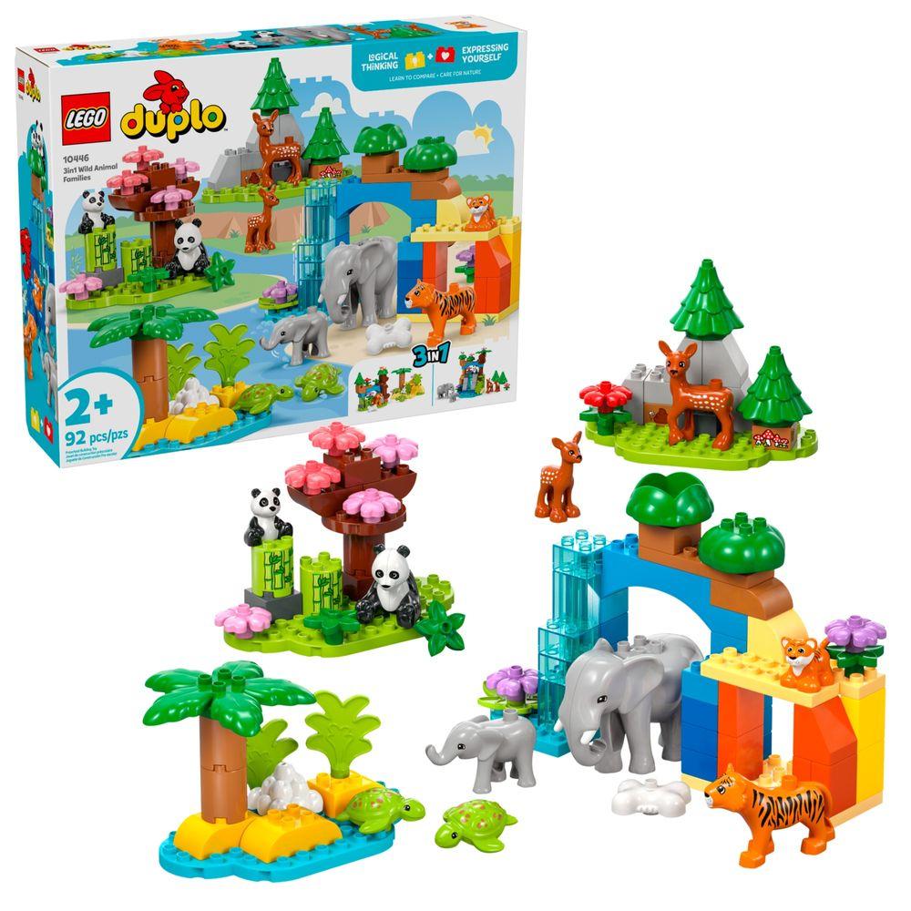 LEGO® DUPLO® - Famílias de animais selvagens: 3 em 1 - 6