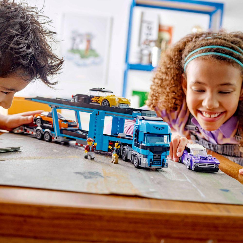 LEGO® CITY - Caminhão transportador de carros com carros esportivos - 5