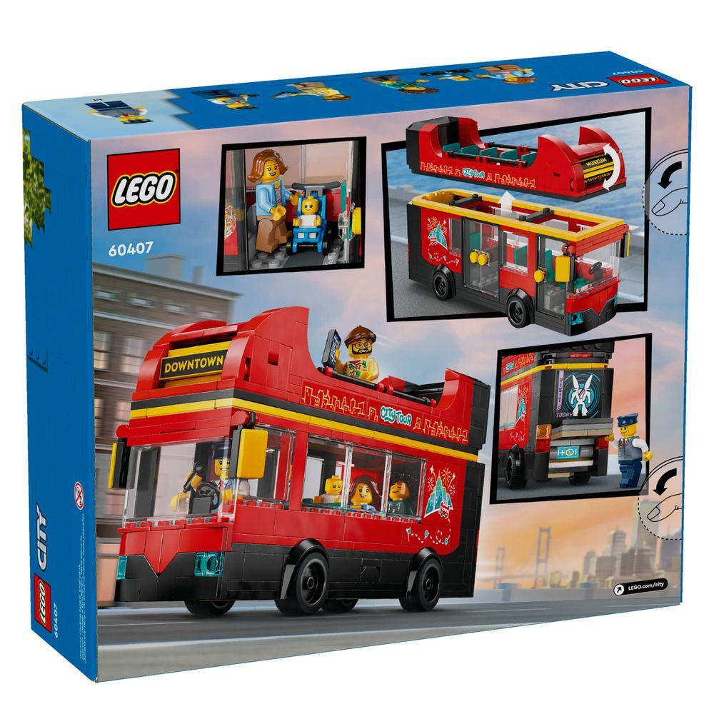 LEGO® CITY - Ônibus turístico vermelho de dois andares - 8