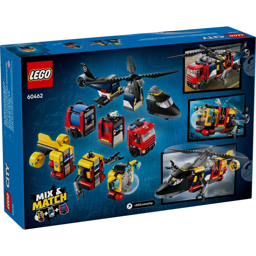 LEGO® City - Helicóptero, caminhão de bombeiros e submarino - 6