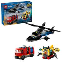 LEGO® City - Helicóptero, caminhão de bombeiros e submarino - 5