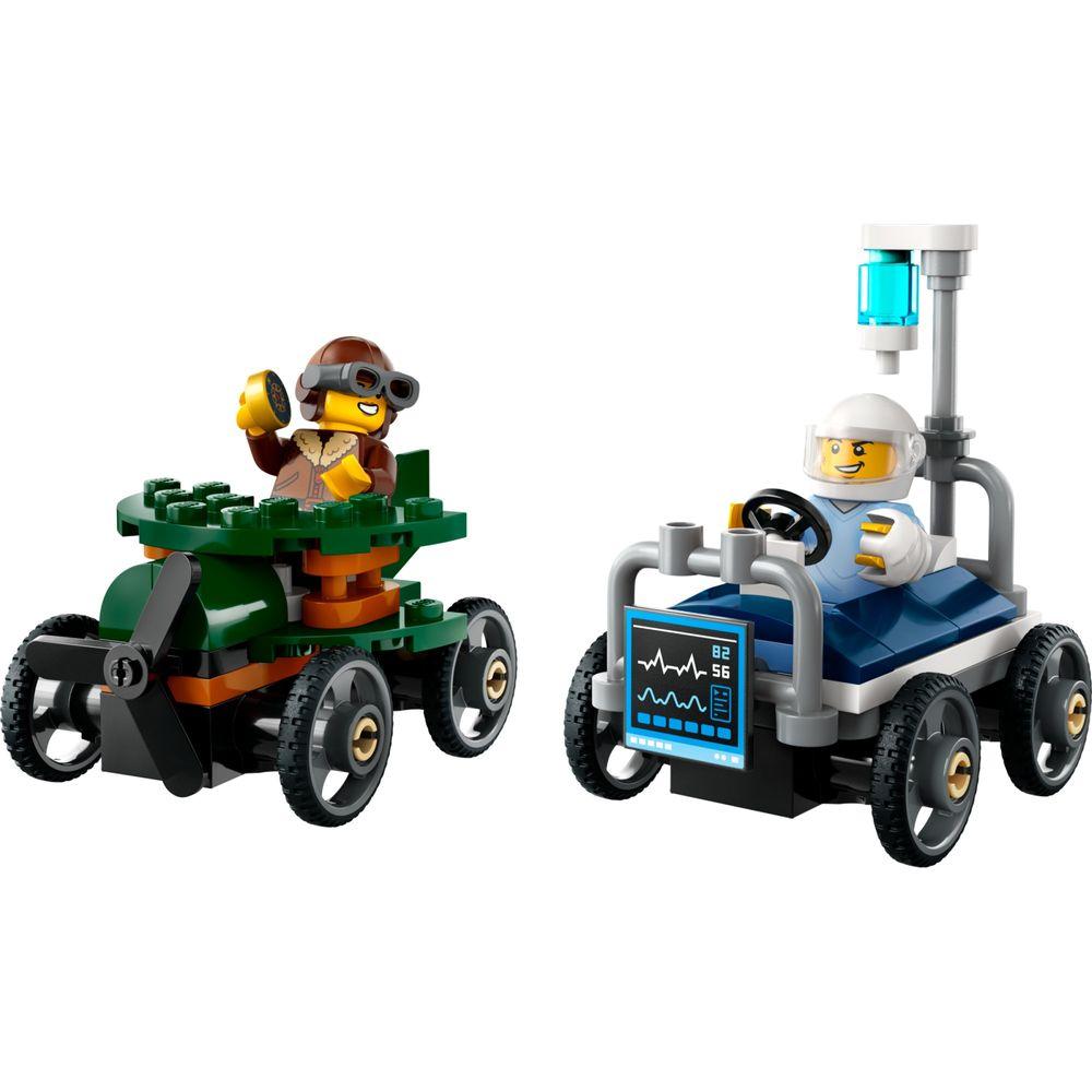 LEGO® City - Carro de avião vs cama de hospital - 1